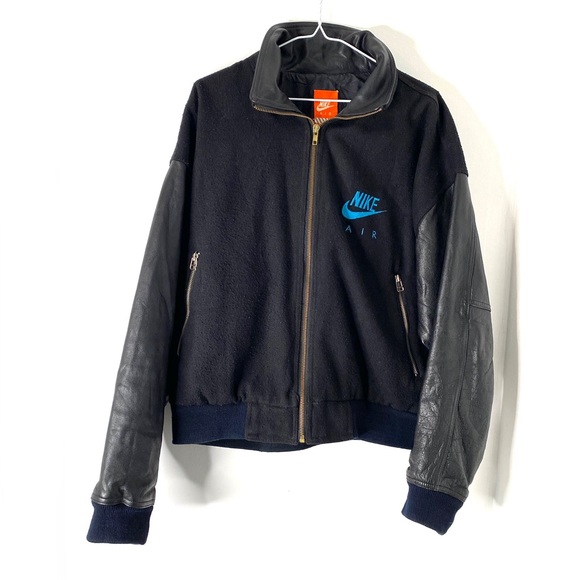 Nike Other - Nike Air Vintage Rare Letterman Leather Jacket
